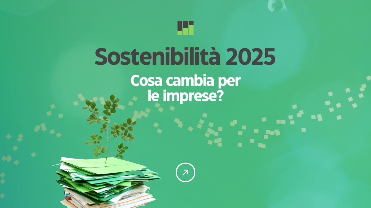 banner che indica le novità sulla sostenibilità
